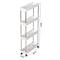 Bathroom Storage Rack With Wheels 34 Tier Slim Rolling Utility Cart For Bathroom Kitchen Living R 7