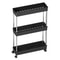 Bathroom Storage Rack With Wheels 34 Tier Slim Rolling Utility Cart For Bathroom Kitchen Living R 8