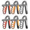 Adjustable Hand Grip Strengthener 11220 Lb NonSlip Grip Trainer For Fitness Music Injury Recovery 0