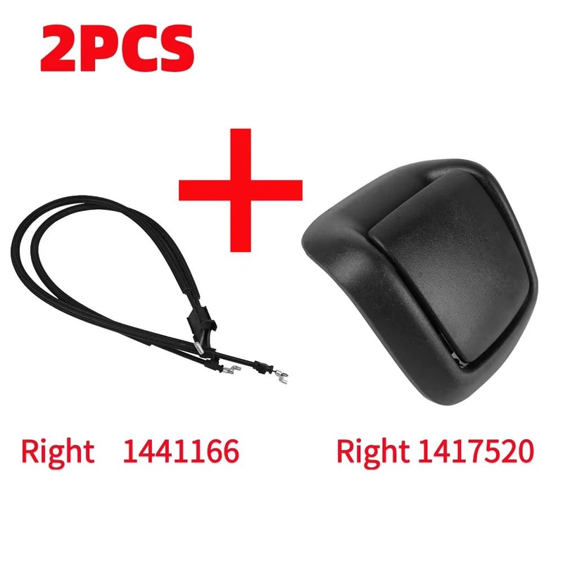 LeftRight Seat Tilt Handle With Cable Replacement Recline Lever For Ford Fiesta MK5MK6 3Door 20012 12