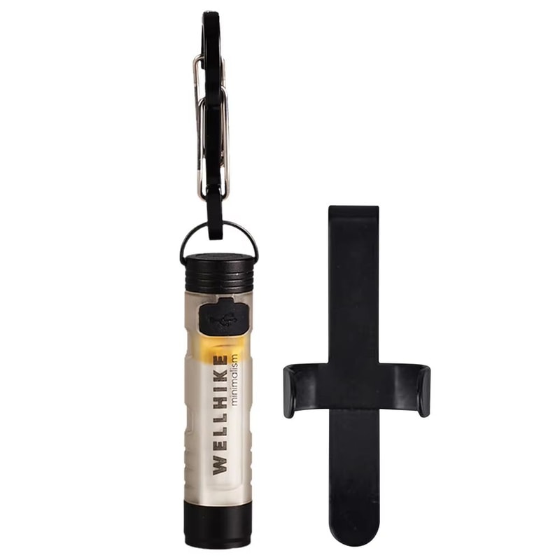 LED Magnetic Pocket Work Light Small Handheld Flashlight With Hook TypeC Charging 9