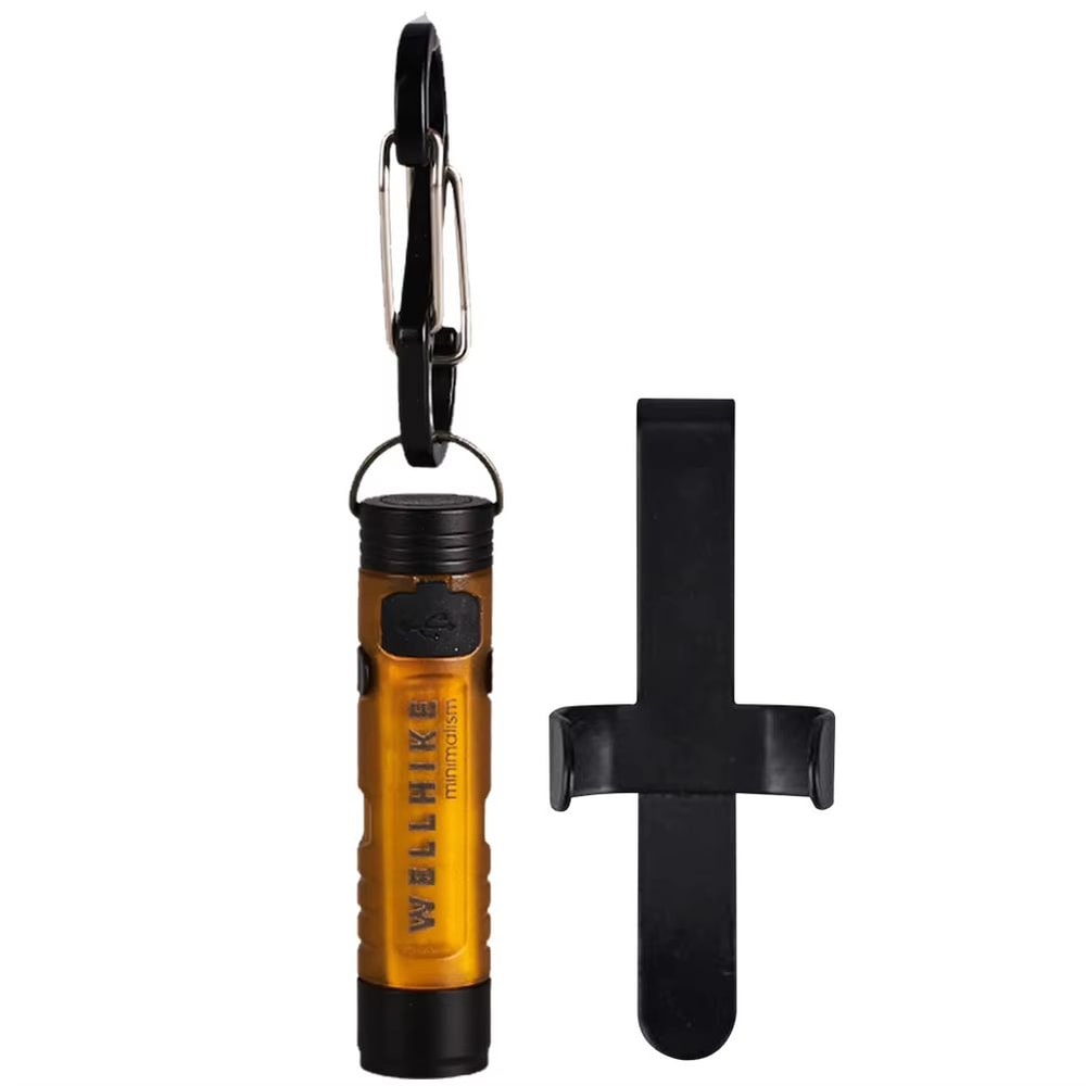 LED Magnetic Pocket Work Light Small Handheld Flashlight With Hook TypeC Charging 10