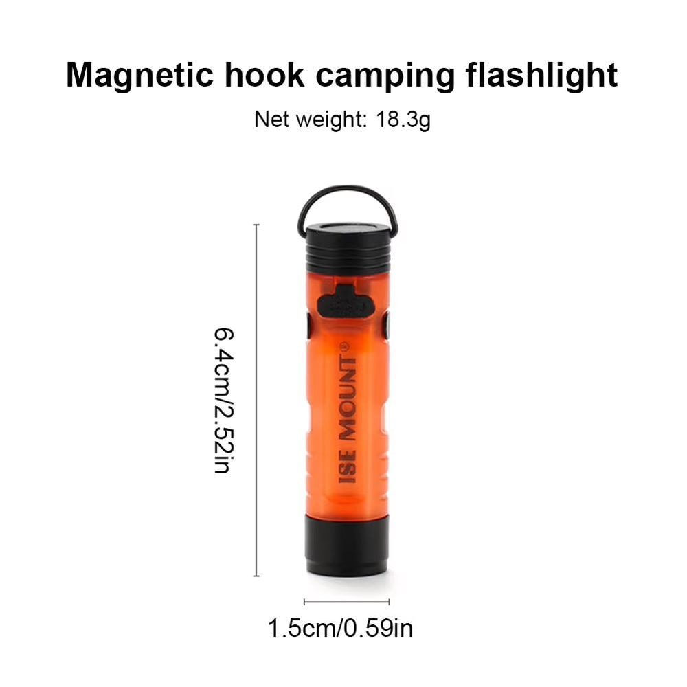 LED Magnetic Pocket Work Light Small Handheld Flashlight With Hook TypeC Charging 7
