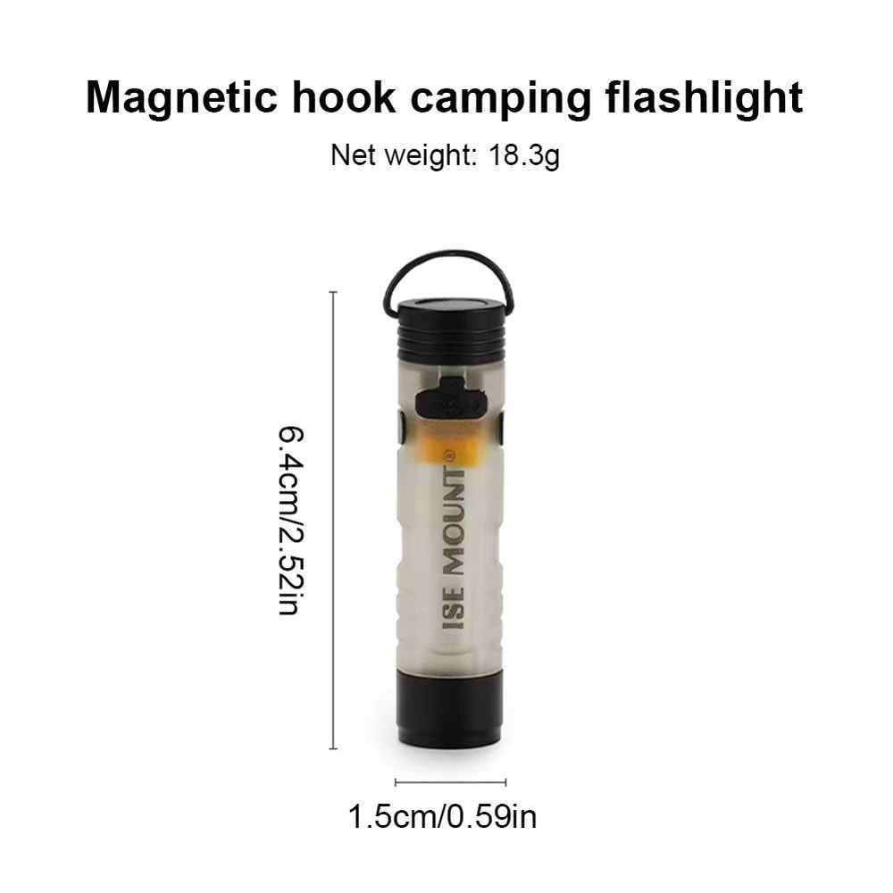 LED Magnetic Pocket Work Light Small Handheld Flashlight With Hook TypeC Charging 11