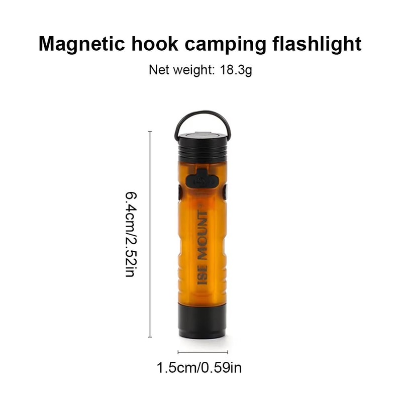 LED Magnetic Pocket Work Light Small Handheld Flashlight With Hook TypeC Charging 13