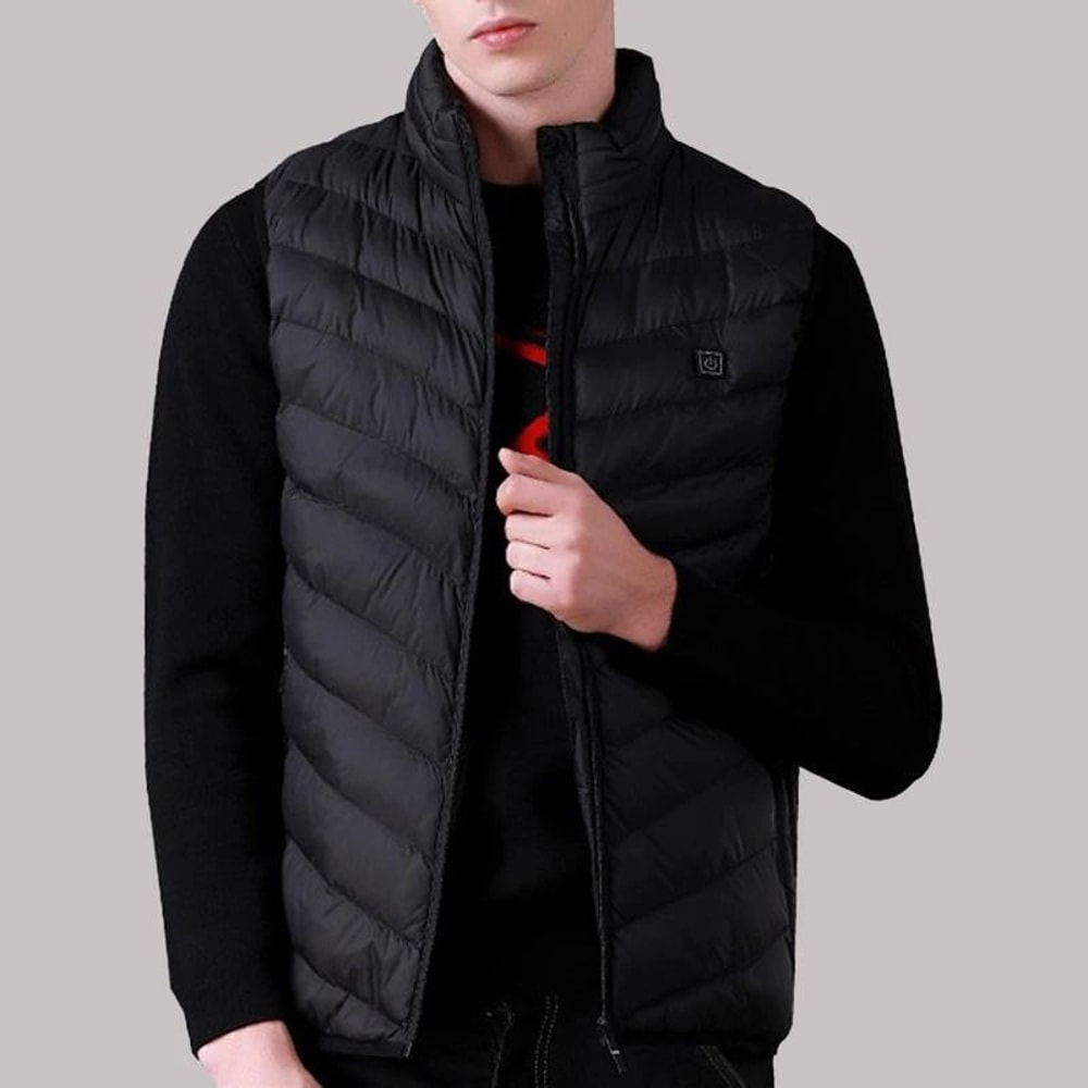 USB Heated Vest Electric Bodywarmer For Men Women With Adjustable Zones 1