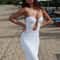 Strapless Bodycon Maxi Dress – Backless Off Shoulder Summer Beach Dress for Women