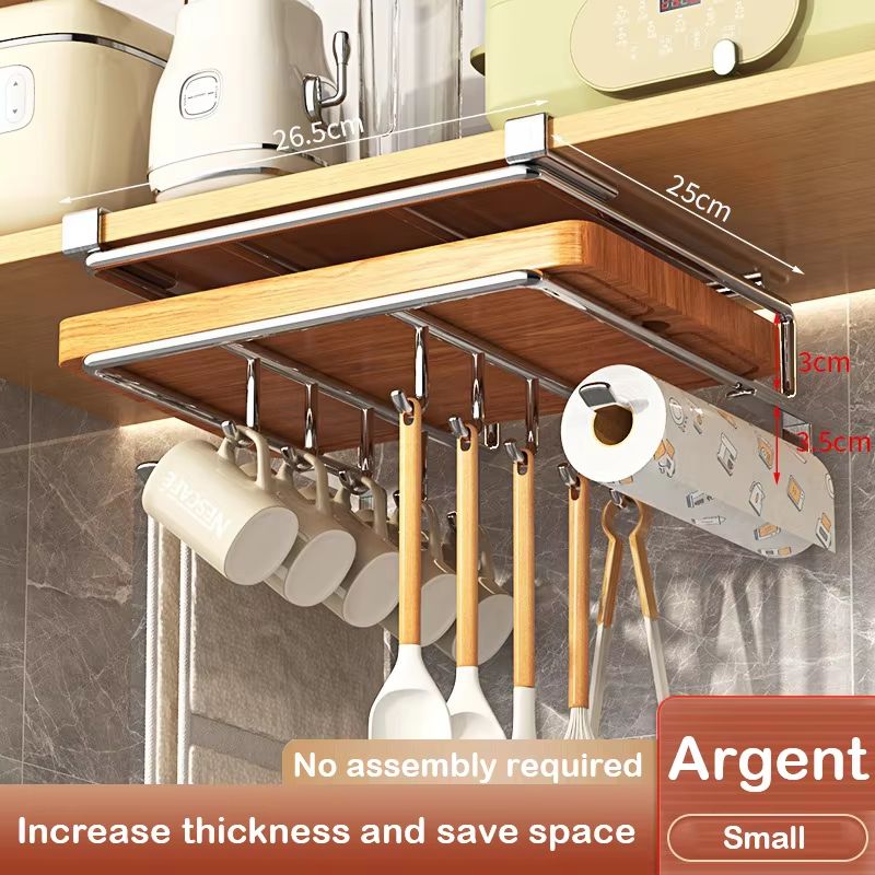 UnderCabinet Basket Storage Shelf Cutting Board Rack For Kitchen Home Organisers 19