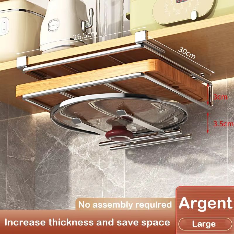 UnderCabinet Basket Storage Shelf Cutting Board Rack For Kitchen Home Organisers 5