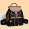 Soft PU Leather Multifunctional Womens Backpack Casual Black College Travel Shoulder Bag 6