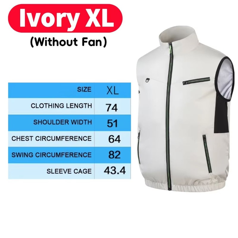 Wearable Cooling Vest With Dual Ice Fans For Outdoor Work And Extreme Heat 12