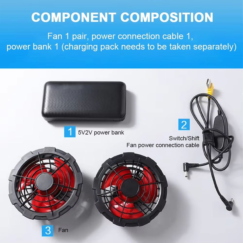 Wearable Cooling Vest With Dual Ice Fans For Outdoor Work And Extreme Heat 4