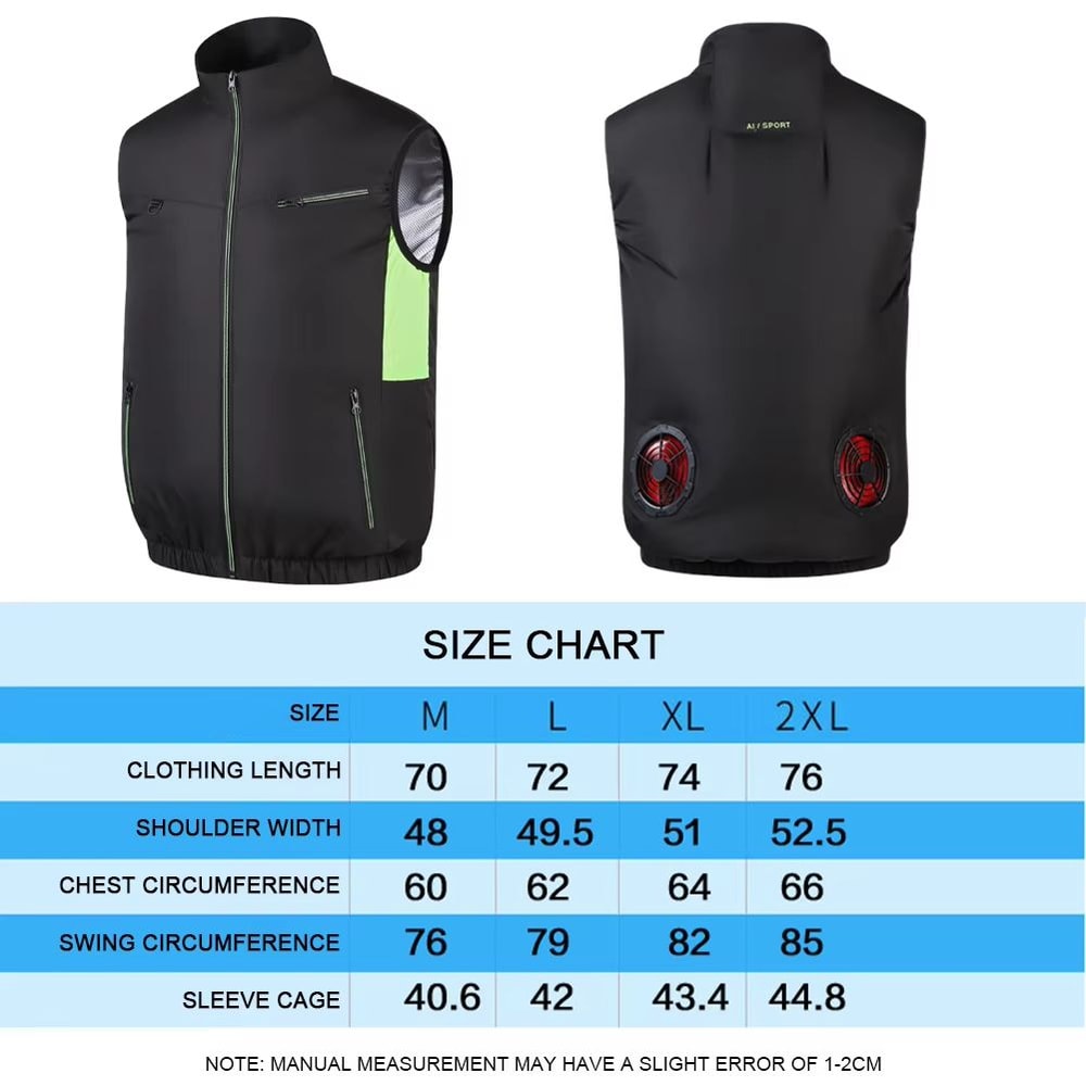 Wearable Cooling Vest With Dual Ice Fans For Outdoor Work And Extreme Heat 5