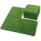 Interlocking Artificial Grass Turf Tiles 12x12in For Garden And Outdoor Decor 0