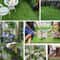 Interlocking Artificial Grass Turf Tiles 12x12in For Garden And Outdoor Decor 2