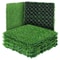 Interlocking Artificial Grass Turf Tiles 12x12in For Garden And Outdoor Decor 4