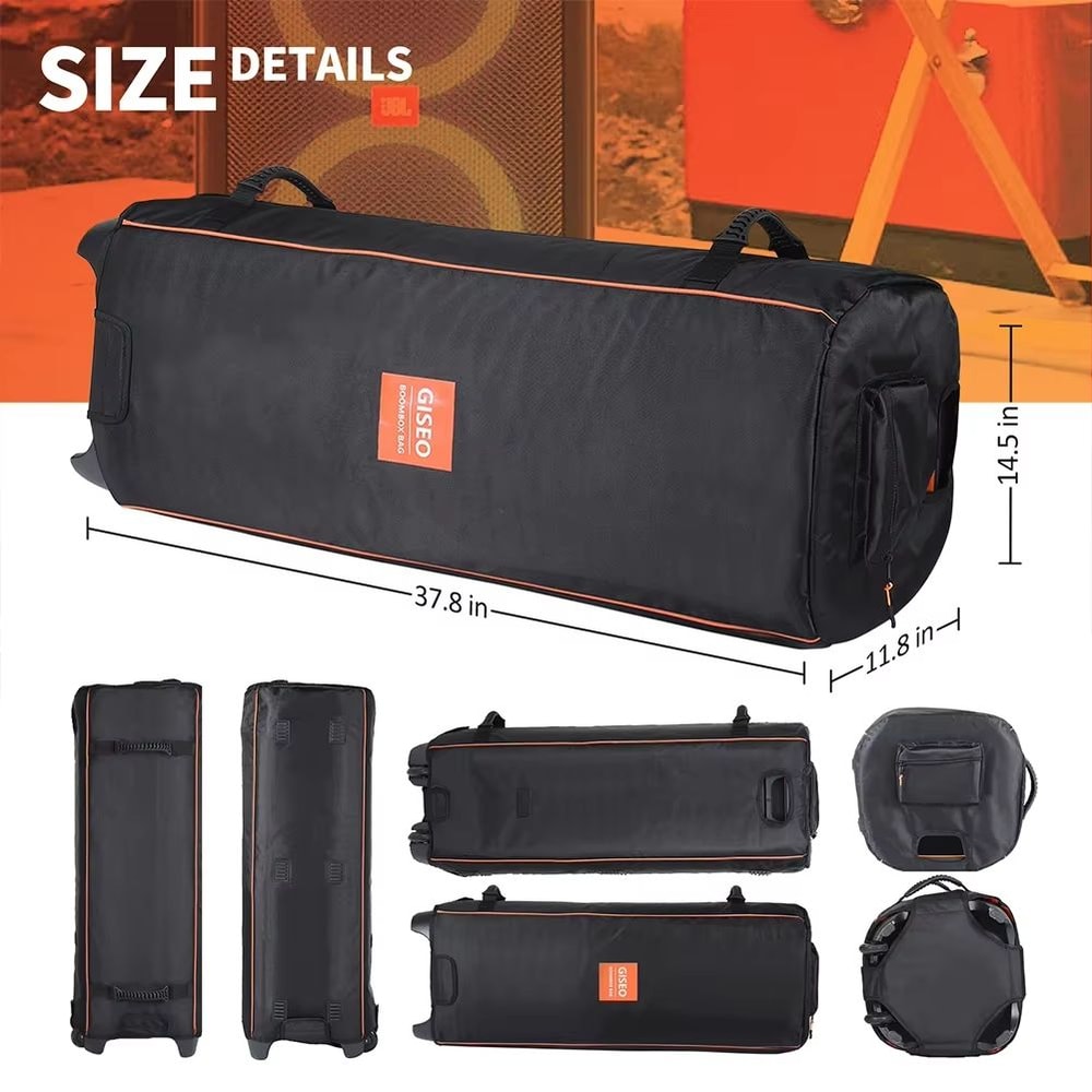 Waterproof Oxford Cloth Carrying Case For JBL PartyBox Portable Speakers 8
