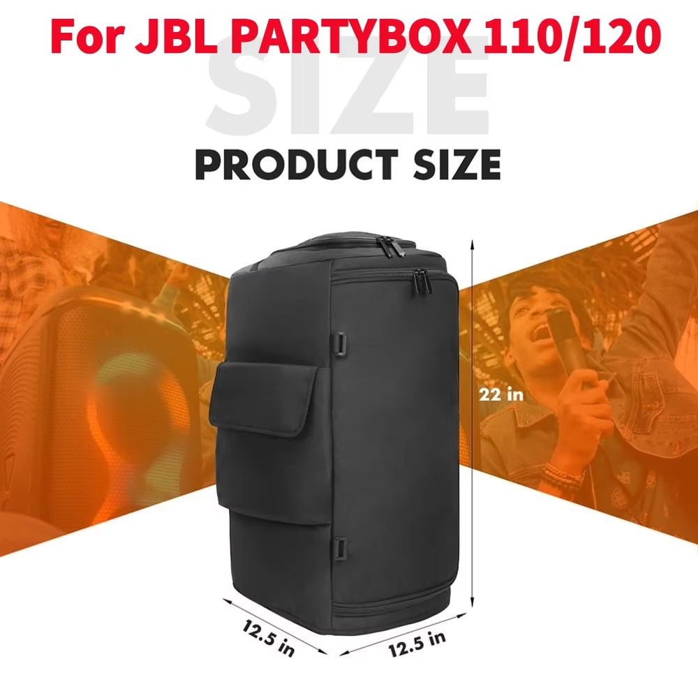 Waterproof Oxford Cloth Carrying Case For JBL PartyBox Portable Speakers 17