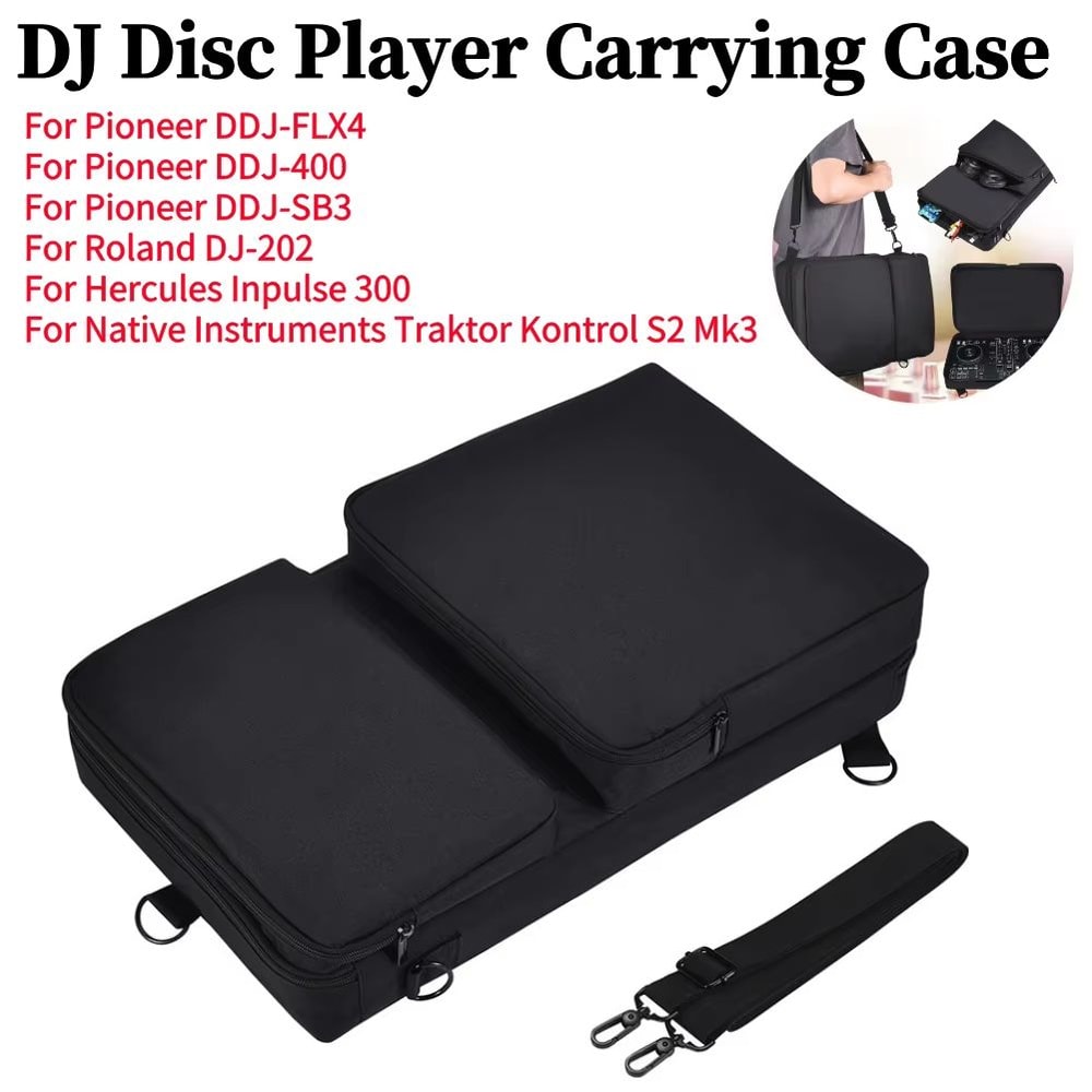 Shock Proof Carrying Case With Adjustable Shoulder Strap For Pioneer DDJ Controllers 0