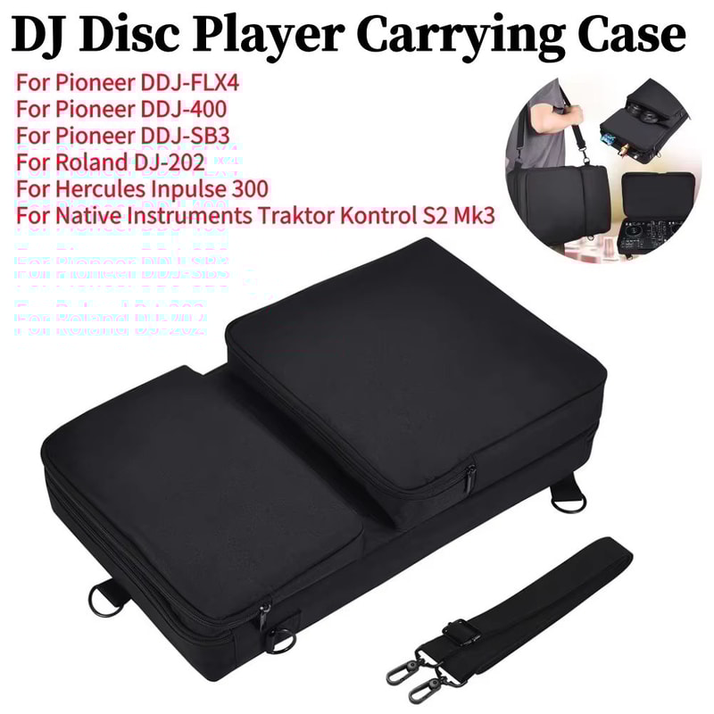 Shock Proof Carrying Case With Adjustable Shoulder Strap For Pioneer DDJ Controllers 0