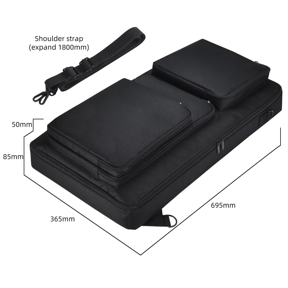 Shock Proof Carrying Case With Adjustable Shoulder Strap For Pioneer DDJ Controllers 5