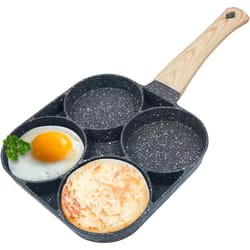 lmetjma nonstick 4 cup egg and pancake frying pan for gas and induction stoves