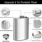 LMETJMA Stainless Steel Hip Flask With Screw Cap And Funnel For Easy Pouring 1