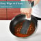 LMETJMA Stainless Steel Honeycomb Nonstick Frying Pan With Lid For All Cooktops 4