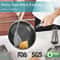 LMETJMA Stainless Steel Honeycomb Nonstick Frying Pan With Lid For All Cooktops 5