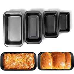 lmetjma nonstick carbon steel bread loaf pan for even baking and easy release