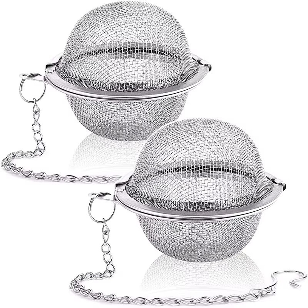 LMETJMA Stainless Steel Mesh Tea Infuser For Loose Leaf Tea And Herbal Brewing 0
