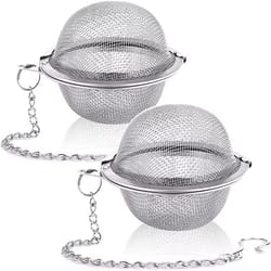 lmetjma stainless steel mesh tea infuser for loose leaf tea and herbal brewing