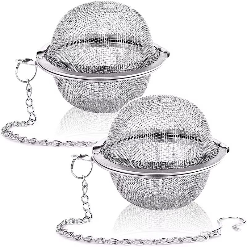 LMETJMA Stainless Steel Mesh Tea Infuser For Loose Leaf Tea And Herbal Brewing 0