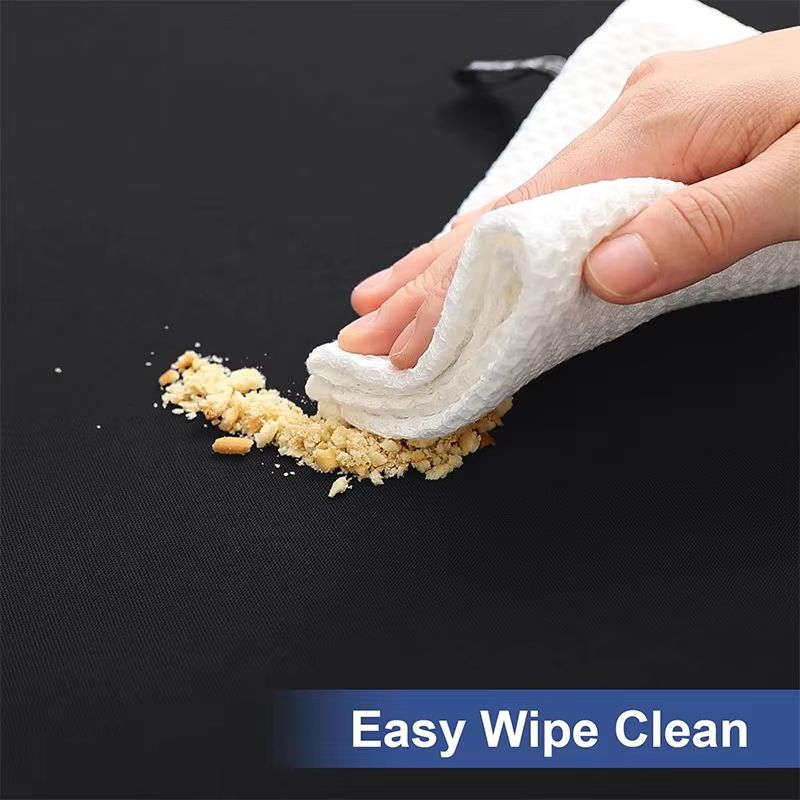 LMETJMA Elastic Fitted Rectangle Tablecloth For 6 Foot Tables 2