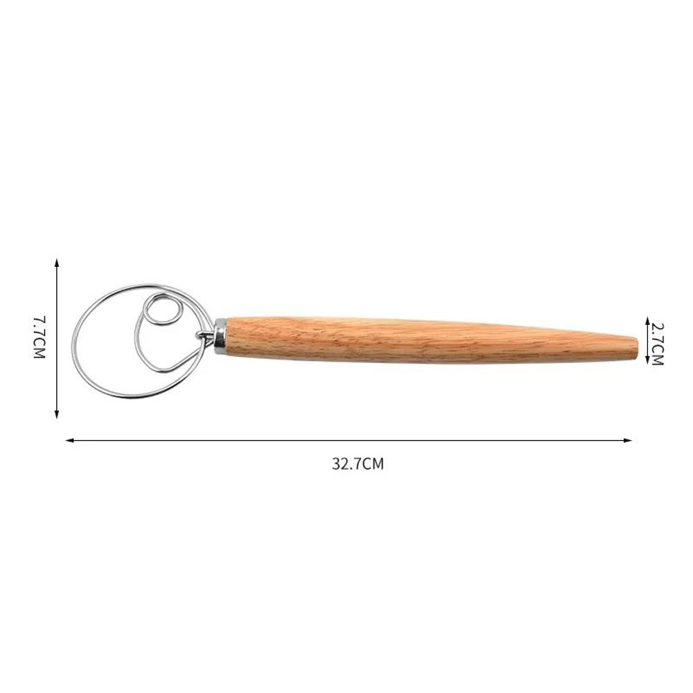 LMETJMA Premium Stainless Steel Bread Lame With Wooden Handle And Replacement Blades 7