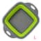 LMETJMA Square Collapsible Silicone Colander For Kitchen Draining And Rinsing 7