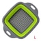 LMETJMA Square Collapsible Silicone Colander For Kitchen Draining And Rinsing 7