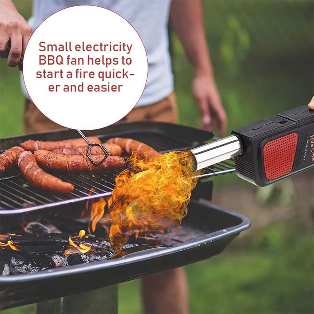 LMETJMA Portable Electric BBQ Air Blower For Faster Charcoal Ignition 1