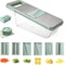 LMETJMA 6 In 1 Mandoline Vegetable Slicer With Interchangeable Julienne And Shredder Blades 7