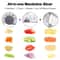 LMETJMA Adjustable Stainless Steel Mandoline Vegetable Slicer With 18 Cutting Options 2