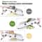 LMETJMA Adjustable Stainless Steel Mandoline Vegetable Slicer With 18 Cutting Options 4