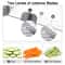 LMETJMA Adjustable Stainless Steel Mandoline Vegetable Slicer With 18 Cutting Options 5