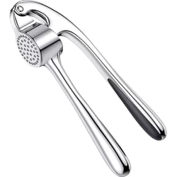 lmetjma premium stainless steel garlic press for easy mincing and crushing