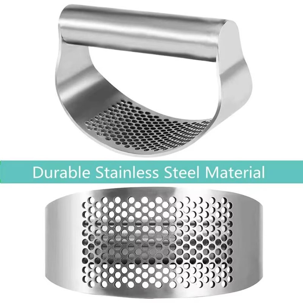 Upgraded Stainless Steel Garlic Press Rocker For Easy Mincing And Crushing 4
