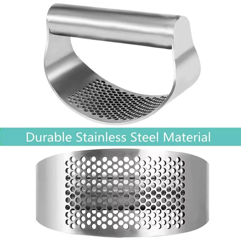 Upgraded Stainless Steel Garlic Press Rocker For Easy Mincing And Crushing 4