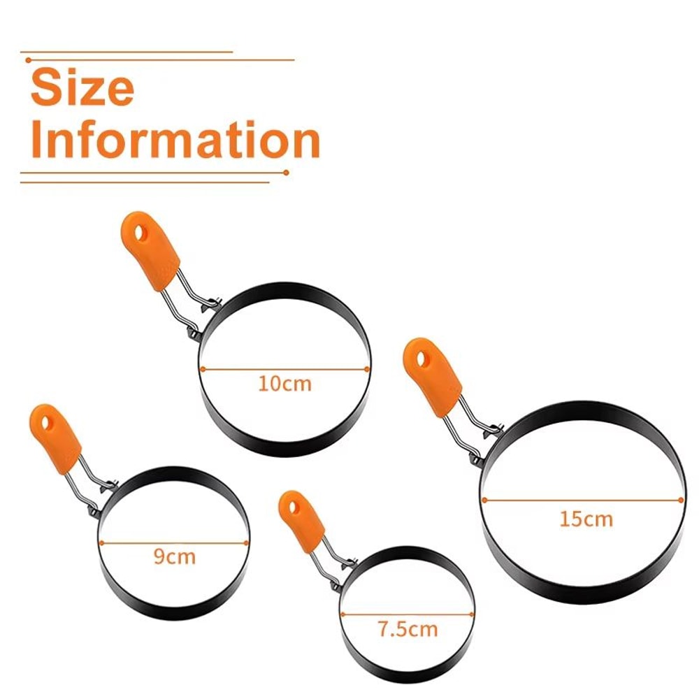 Professional Stainless Steel Egg Frying Ring For Perfect Round Eggs And Pancakes 5