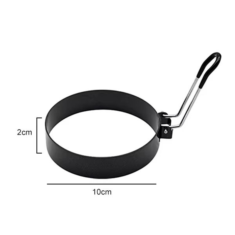 Professional Stainless Steel Egg Frying Ring For Perfect Round Eggs And Pancakes 8