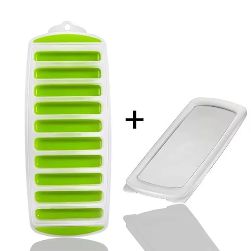 Pop Out Plastic Ice Stick Tray With Lid For Water And Sports Bottles 7