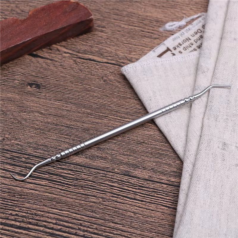 Stainless Steel Double End Dental Explorer Probe Professional Teeth Cleaning Tool 2