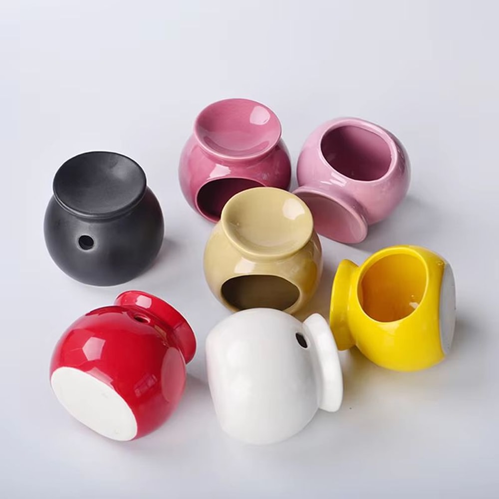 Porcelain Essential Oil Aroma Burner Ceramic Candle Diffuser Minimalist Home Aromatherapy Decor 5